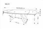 Soll bővíthető étkezőasztal 180-260cm