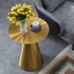 Steel Gold lerakóasztal arany