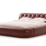 Loco bordó franciaágy (180cm) matrac nélkül