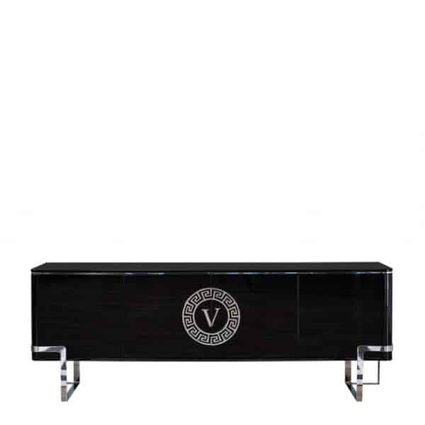 Versace tálalószekrény 220 cm fekete (kiállított)