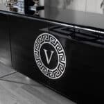 Versace tálalószekrény 220 cm fekete (kiállított)