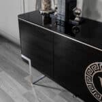 Versace tálalószekrény 220 cm fekete (kiállított)