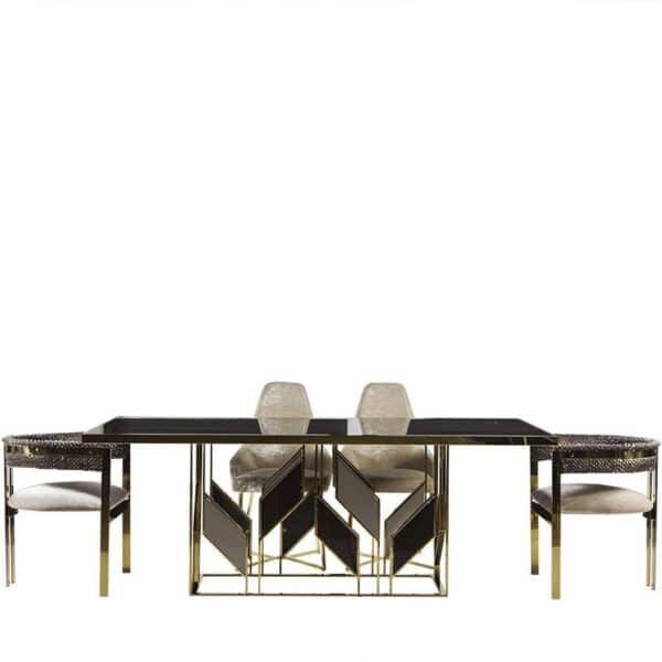 Vitra étkezőasztal sötétbarna 208 cm (kiállított)