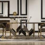 Vitra étkezőasztal sötétbarna 208 cm (kiállított)