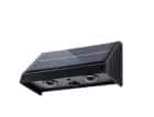 Solar fali lámpa 5V 0.8w 30lm 6500k IP65 fekete 142x80x73mm