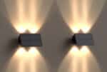 Solar fali lámpa 5V 1w 60lm 3000k IP65 fekete 170x80x73mm