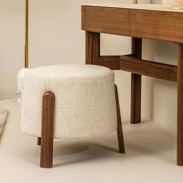 Atlas puff 45 cm bézs