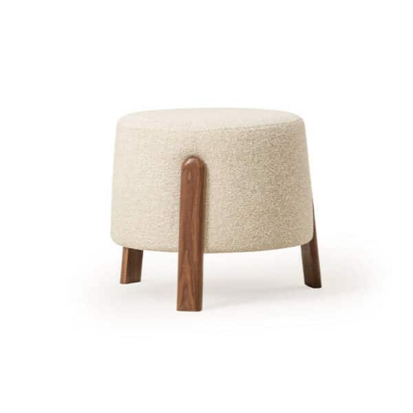 Atlas puff 45 cm bézs