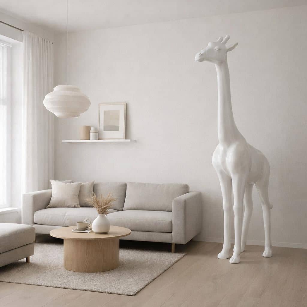 Dekorativ XL Fehér Zsiráf 205 cm Dekorativ XL Fehér Zsiráf 205 cm