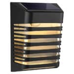 Solar fali lámpa 5V 0.3w 30lm 6500k IP65 fekete 120x120x90mm