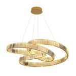 Belmora lámpa arany-kristály 60 cm- kiállított