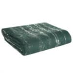 Blink mikroszálas ágytakaró ezüst fényű mintával Sötétzöld 170x210 cm