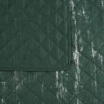 Blink mikroszálas ágytakaró ezüst fényű mintával Sötétzöld 170x210 cm