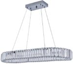 Briel ovális króm függőlámpa 80 cm