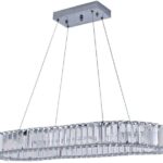 Briel ovális króm függőlámpa 80 cm