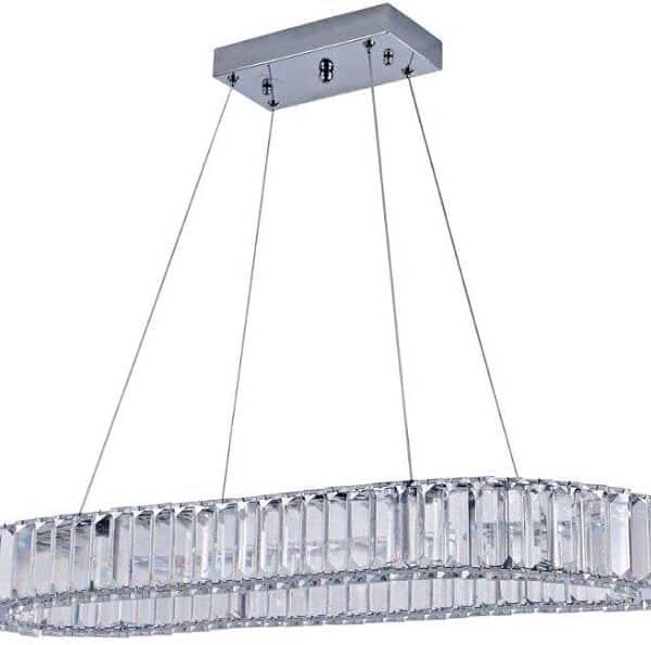 Briel ovális króm függőlámpa 80 cm