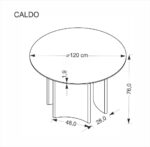 Call étkezőasztal dió 120cm