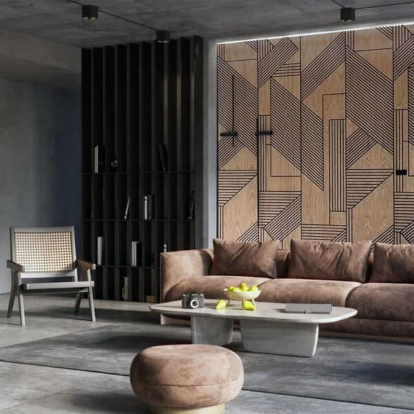 Falipanel Diagonale NERO 60 x 60 cm