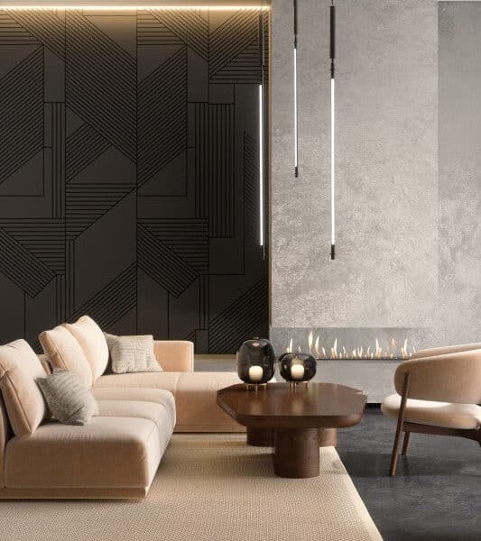 Falipanel Diagonale Large Nero 50 x 280 cm