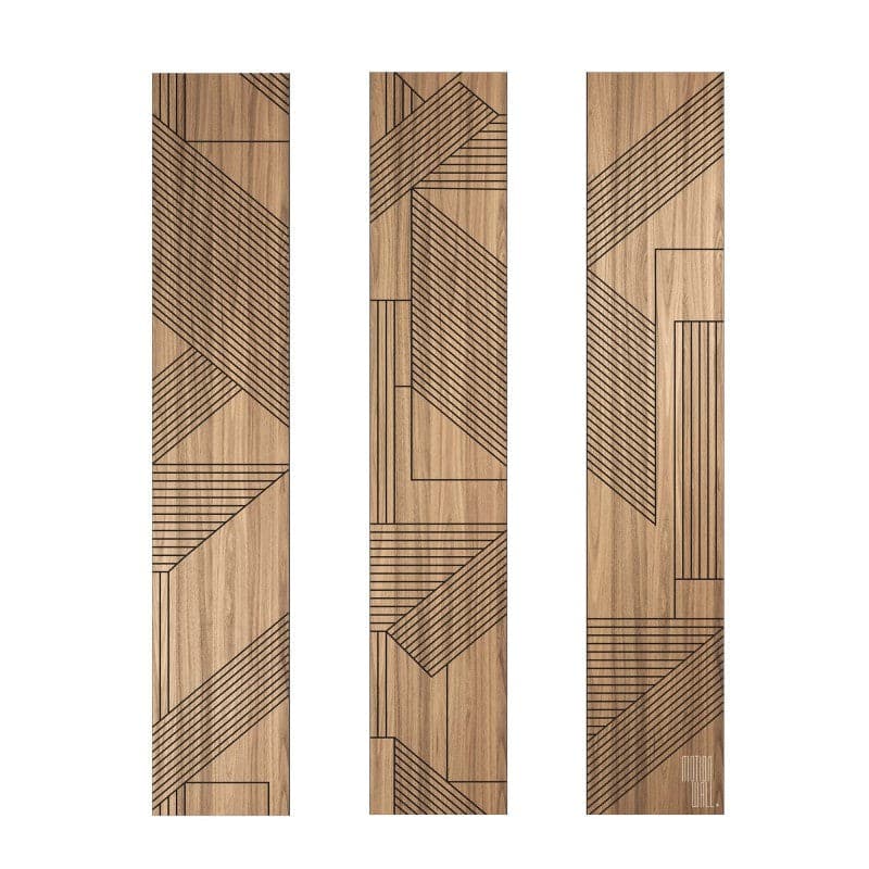 Falipanel Diagonale Large NUT 50 x 280 cm Falipanel Diagonale Large NUT 50 x 280 cm