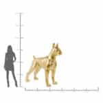 Dekoratív XL Arany Kutyafigura 180 cm