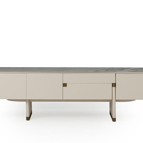 DELTA TV szekrény ekrü gold 208 cm