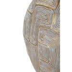 Clips gyanta váza geometria mintával arany/fehér 36x11x34,5 cm