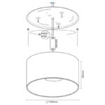 LED fény 16W 4000K / COB / WH - LPL523C