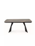 Armani bővíthető étkezőasztal fekete (165-241cm)