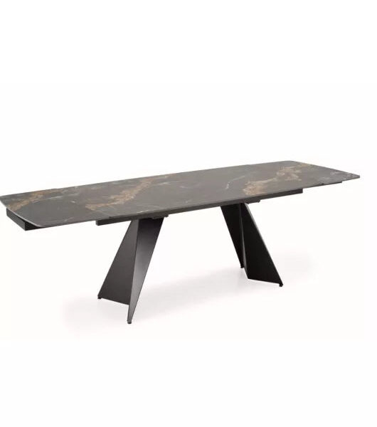Armani bővíthető étkezőasztal fekete (165-241cm)