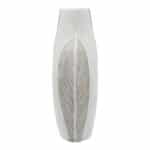 Hoka ívelt váza mázas fehér 35X13,5X37,5 cm