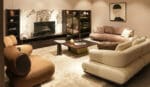Less háromszemélyes kanapé márvány berakással