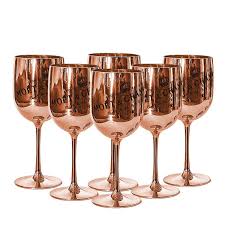Plastik Pezsgős Pohár Rosé Gold
