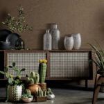 Miami2 kerámia váza Ezüst 15x15x60 cm