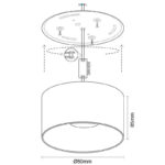 LED fény 12W 4000K / COB / WH - LPL522C