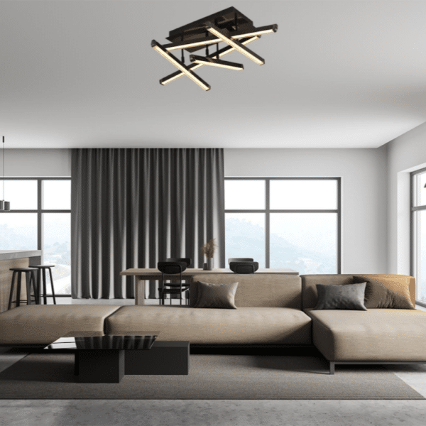 ARDEN 5 LED-es mennyezeti lámpa fekete