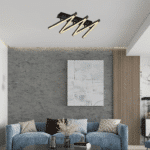 ARDEN 6 LED-es mennyezeti lámpa fekete