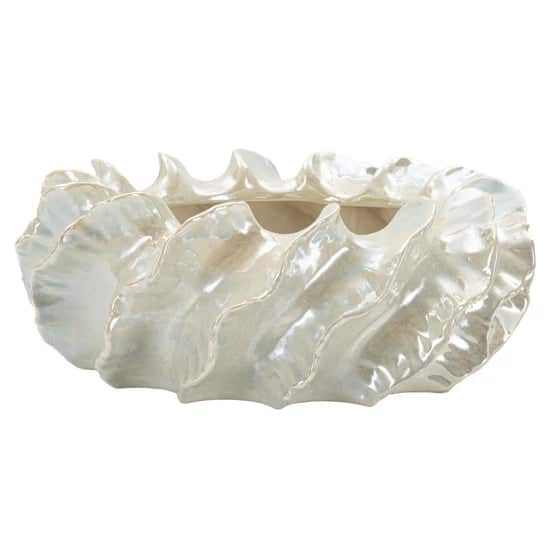 Pearl kaspó gyögyház fehér ø 43x16 cm
