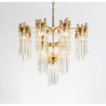 Elen szálcsiszolt mennyezeti lámpa arany 60 cm (kifutó modell)
