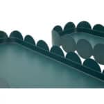 Greenes téglalap alakú tál 2db-os szett kékeszöld 40X16,5X4,5-29X12X4,5 cm