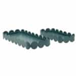 Greenes téglalap alakú tál 2db-os szett kékeszöld 40X16,5X4,5-29X12X4,5 cm