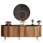Tesla Walnut tálalószekrény 208 cm