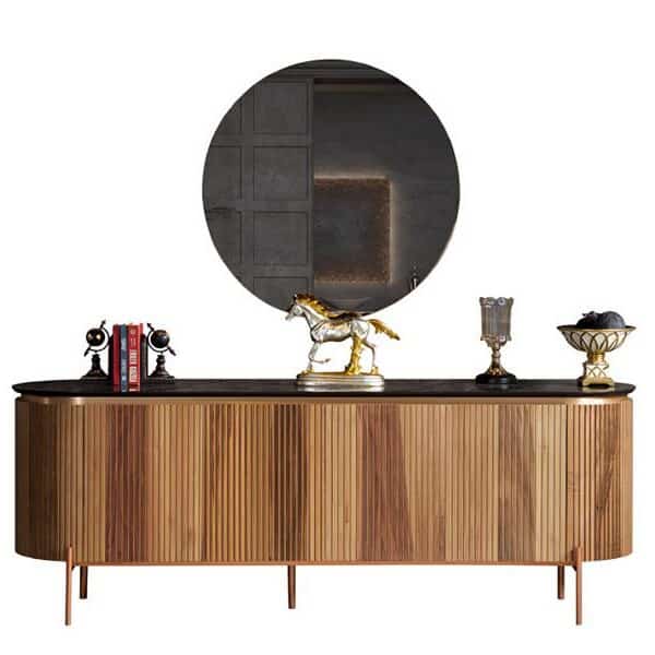 Tesla Walnut tálalószekrény 208 cm
