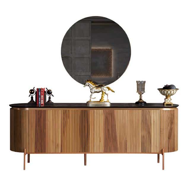 Tesla Walnut tálalószekrény 208 cm Tesla Walnut tálalószekrény 208 cm