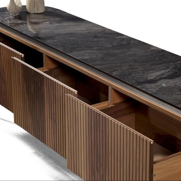 Tesla Walnut TV szekrény 208 cm