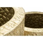 Tripple váza fémből 3 db-os szett arany ø 50,8x114,9-40x92,7-29,8x70,5 cm