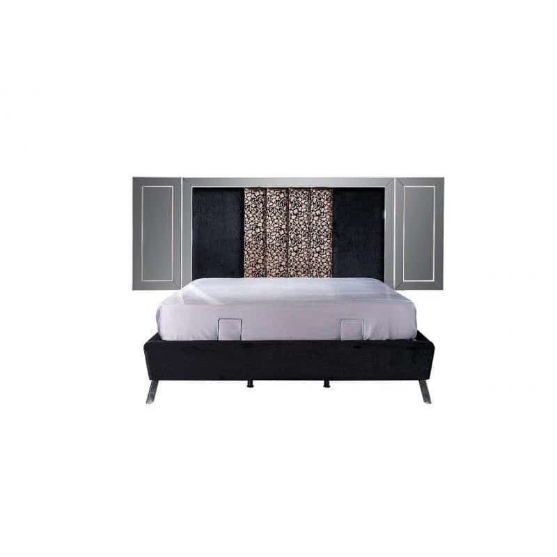 Asus franciaágy falpanel nélkül 160x200 fekete (matrac nélkül) Asus franciaágy falpanel nélkül 160x200 fekete (matrac nélkül)