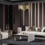 Vegas dohányzóasztal fehér-arany