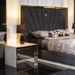 Vegas éjjeliszekrény arany-fehér