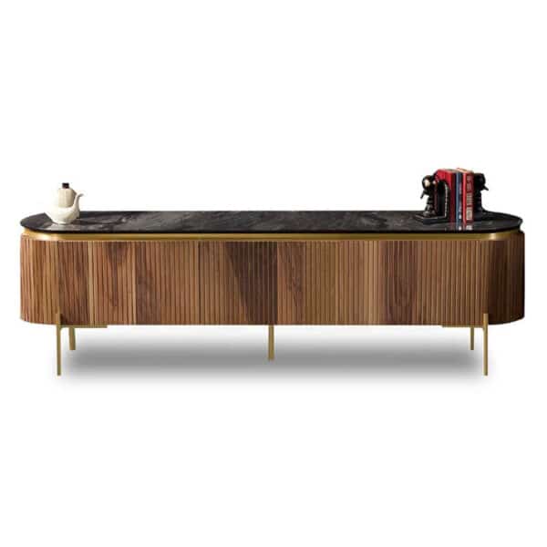 Tesla Walnut TV szekrény 208 cm